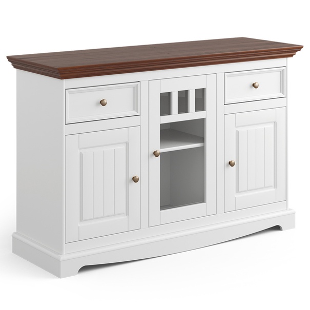 Komoda BELLU 3D orech/biela 1