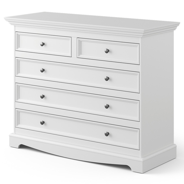 Komoda BELLU 5S biela 1