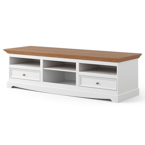 TV komoda BELLU II dub/biela 1