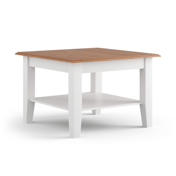 Konferenčný stolík BELLU biela/dub, šírka 70 cm 1