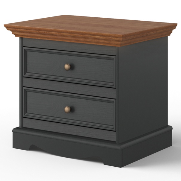 Nočný stolík BELLU dub/grafit 1