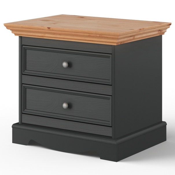 Nočný stolík BELLU borovica/grafit 1