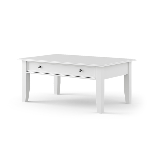 Konferenčný stolík BELLU biela, šírka 122 cm 1