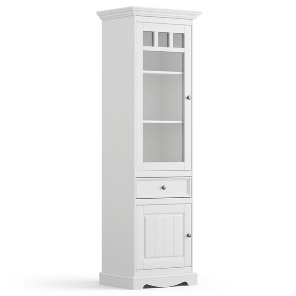 Vitrína BELLU ľavá, biela 1