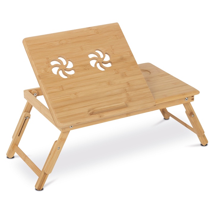 Stolík na notebook BEN bambus 1
