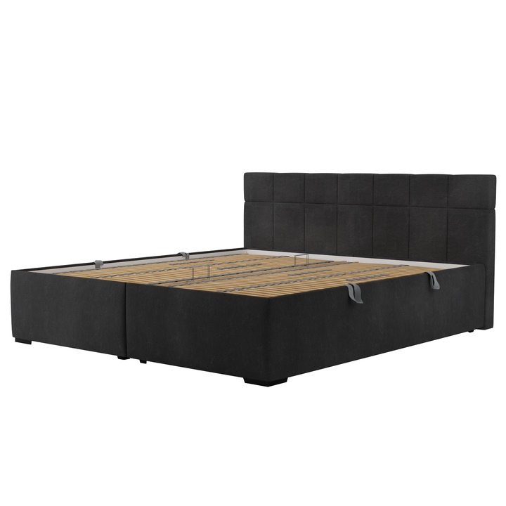 Posteľ s roštom BENDA 1 čierna, 180x200 cm 1