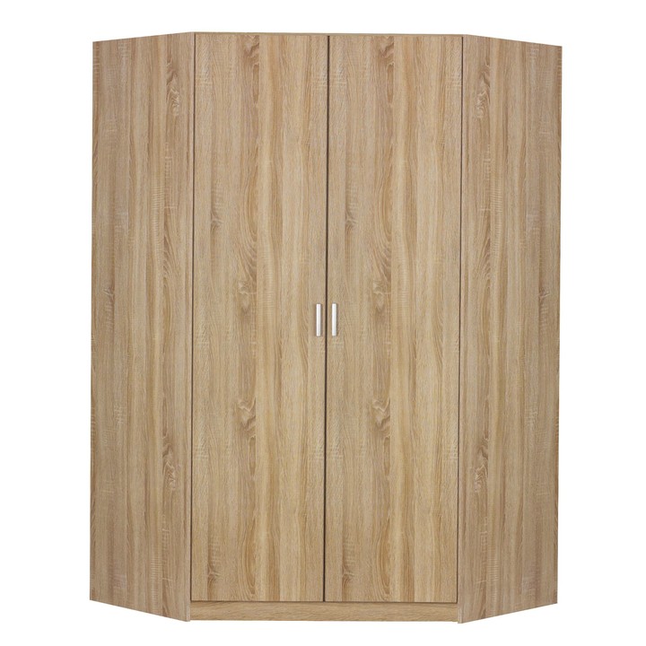 Rohová šatníková skriňa BENETT dub sonoma 1