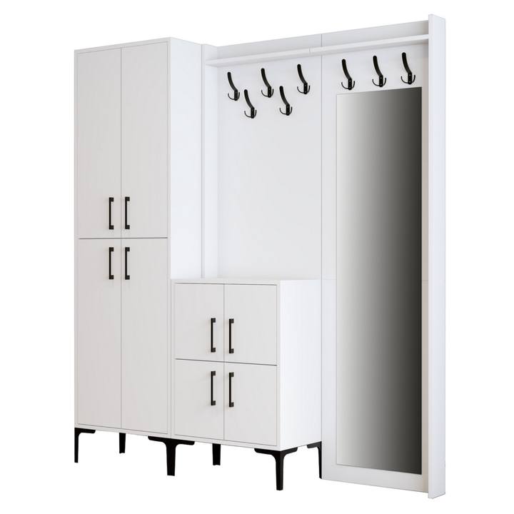 Predsieňová zostava BERLIN 3 biela 1