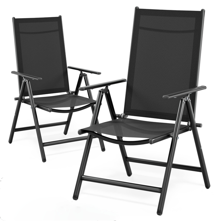 Záhradná stolička BERN 2 antracitová, sada 2 ks 1