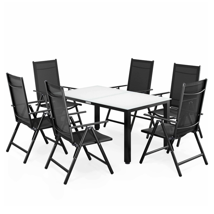 Záhradná zostava BERN 3 čierna/biela 1