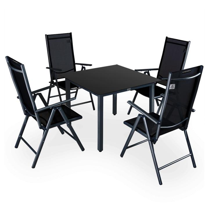 Záhradná zostava BERN 4 antracitová/čierna 1