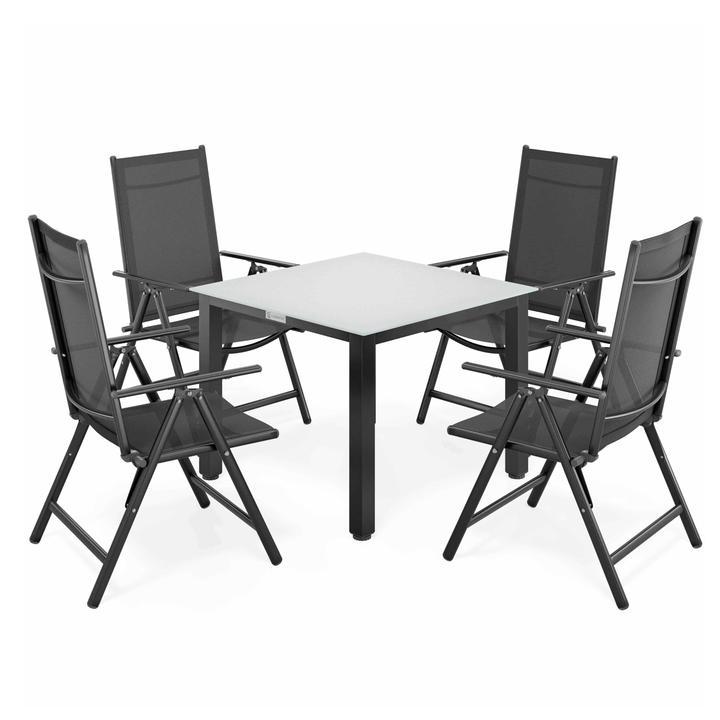 Záhradná zostava BERN 4 antracitová/biela 1