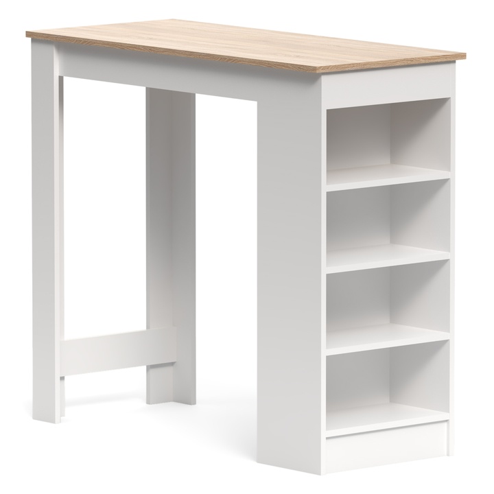 Barový stôl BERNO 16 dub sonoma/biela 1