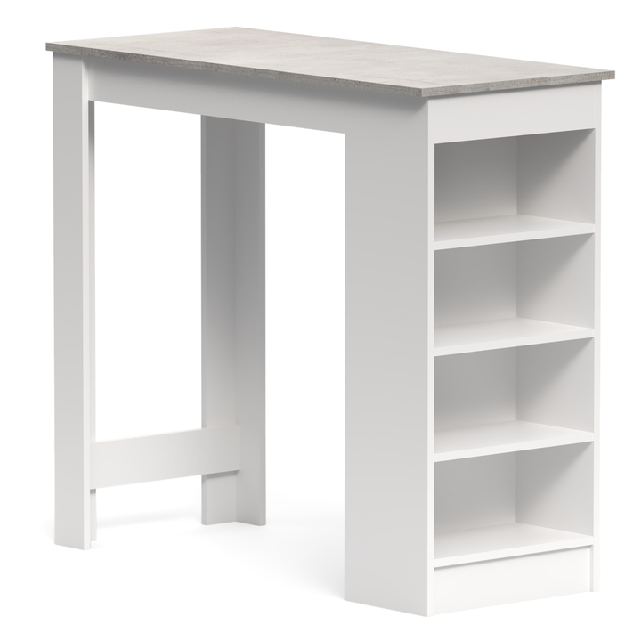 Barový stôl BERNO 16 betón/biela 1