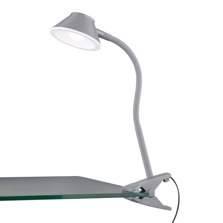 Stolná LED lampa BERRY sivá 1