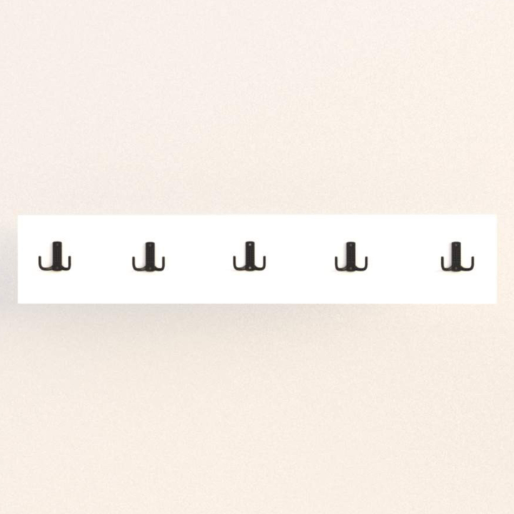 Nástenný vešiak BESLI biela 1