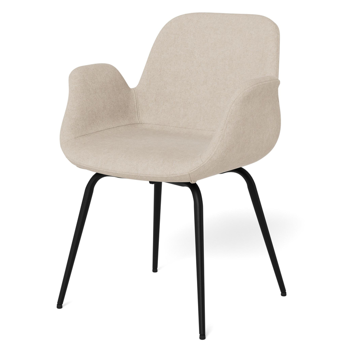 Jedálenská stolička BETH piesková/matná čierna 1