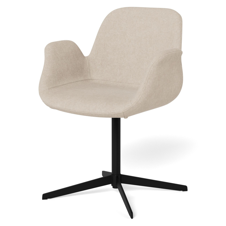 Jedálenská stolička BETH piesková/matná čierna 1