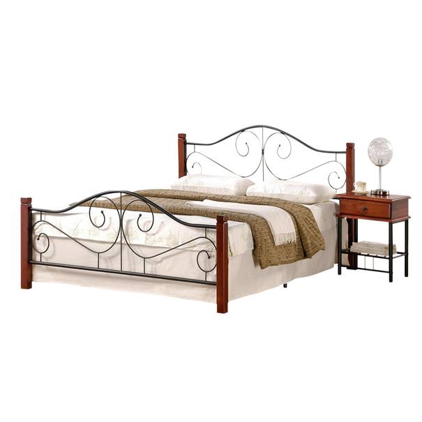 Posteľ BIANA čierna/čerešňa, 140x200 cm 1