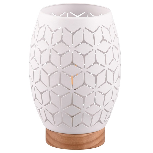 Stolná lampa BIDAR 1 biela/svetlé drevo 1