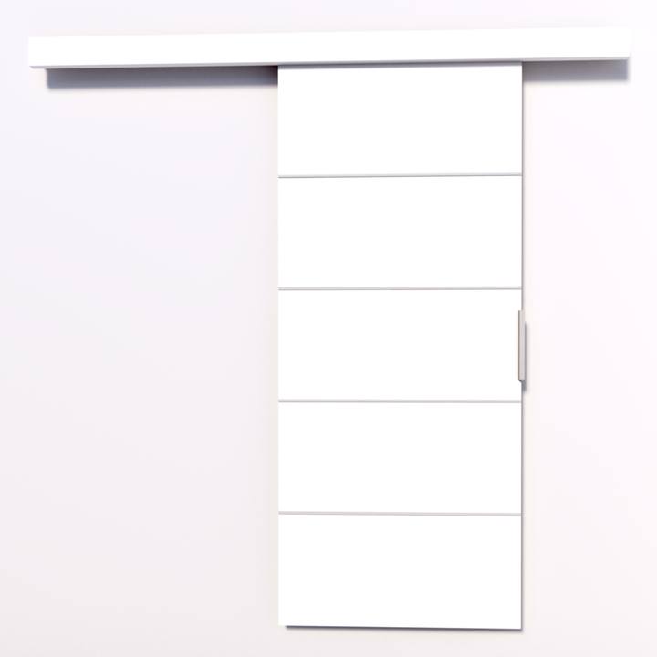 Posuvné dvere BIELLA 76 biela, 76x205 cm 1