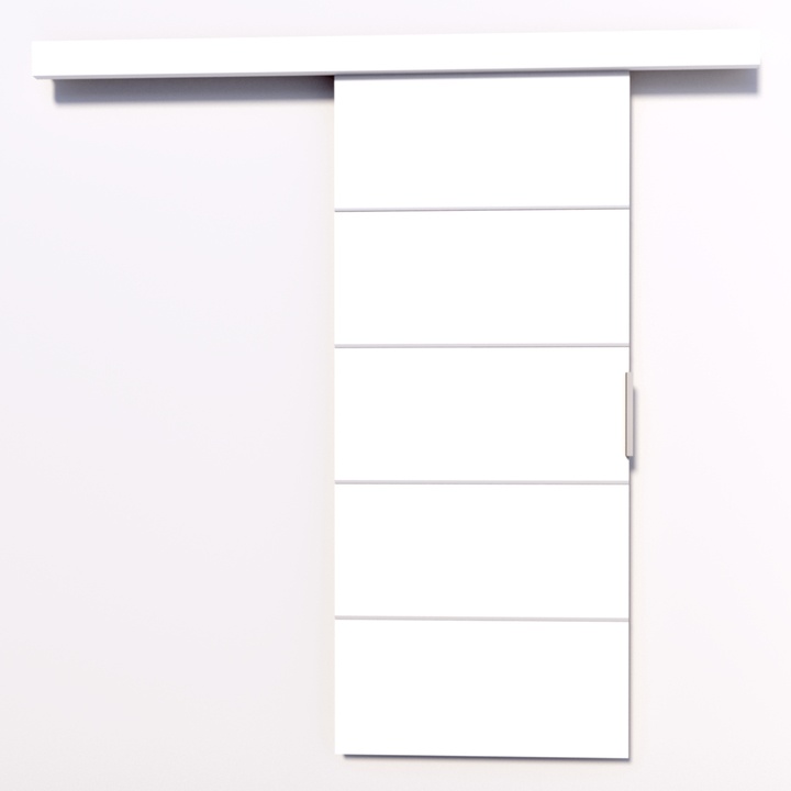 Posuvné dvere BIELLA 86 biela, 86x205 cm 1