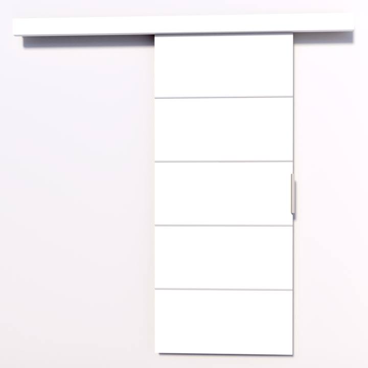 Posuvné dvere BIELLA biela, 96x205 cm 1