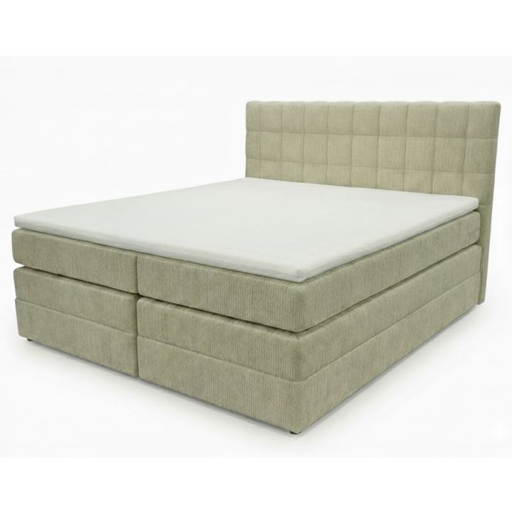 Posteľ s matracom a topperom BIRNA 2 BK béžová, 160x200 cm 1