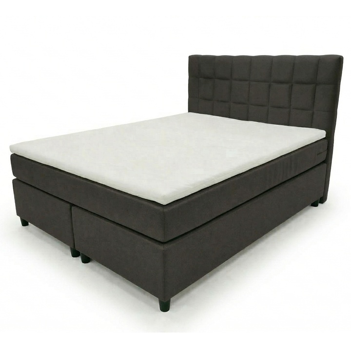 Posteľ s matracom a topperom BIRNA 2 BSB antracitová, 140x200 cm 1