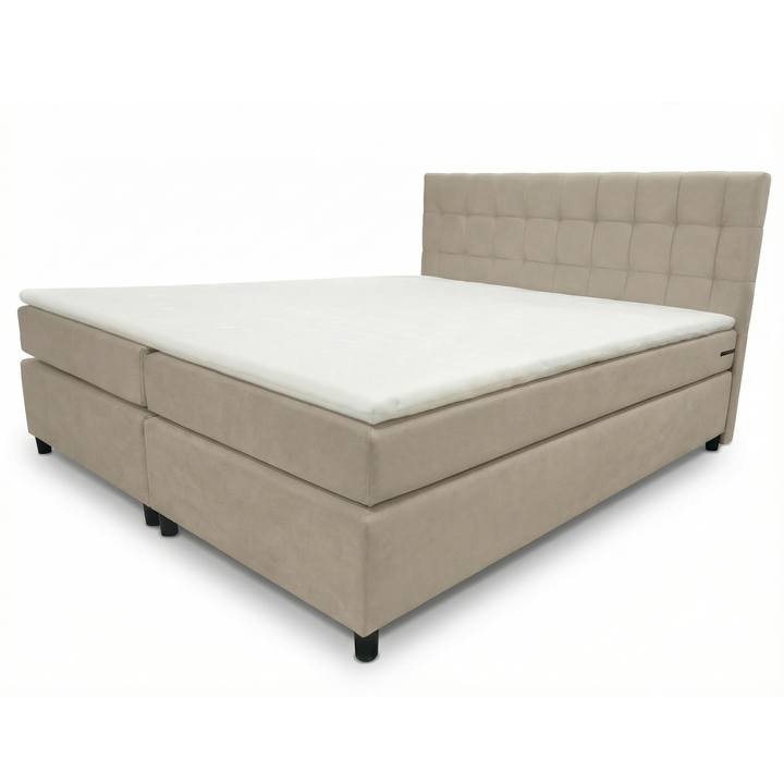 Posteľ s matracom a topperom BIRNA 2 BSB béžová, 180x200 cm 1