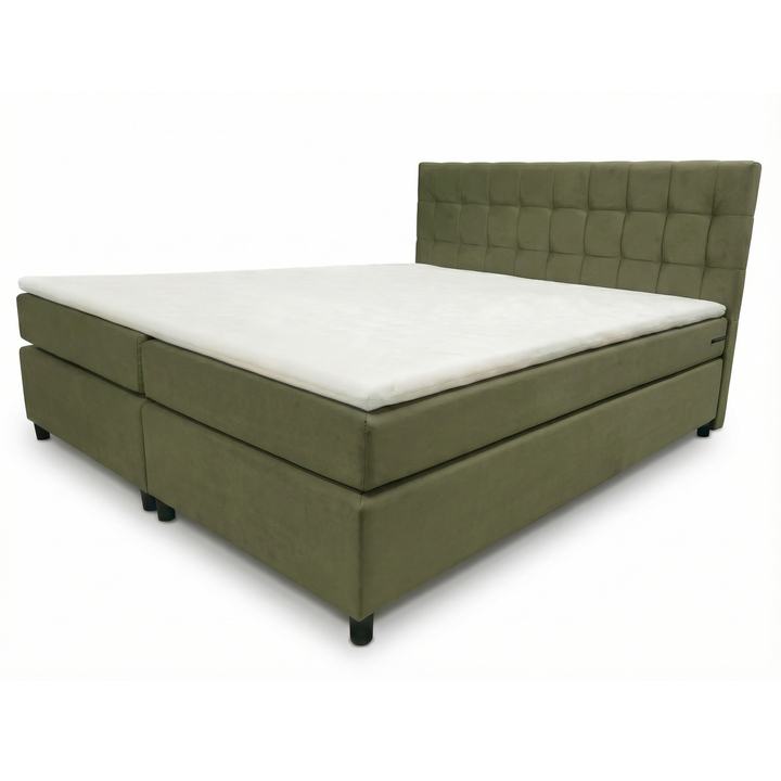 Posteľ s matracom a topperom BIRNA 2 BSB olivová, 180x200 cm 1