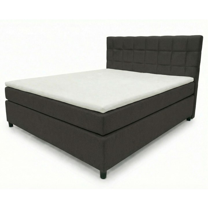 Posteľ s matracom a topperom BIRNA 2 BSB antracitová, 120x200 cm 1