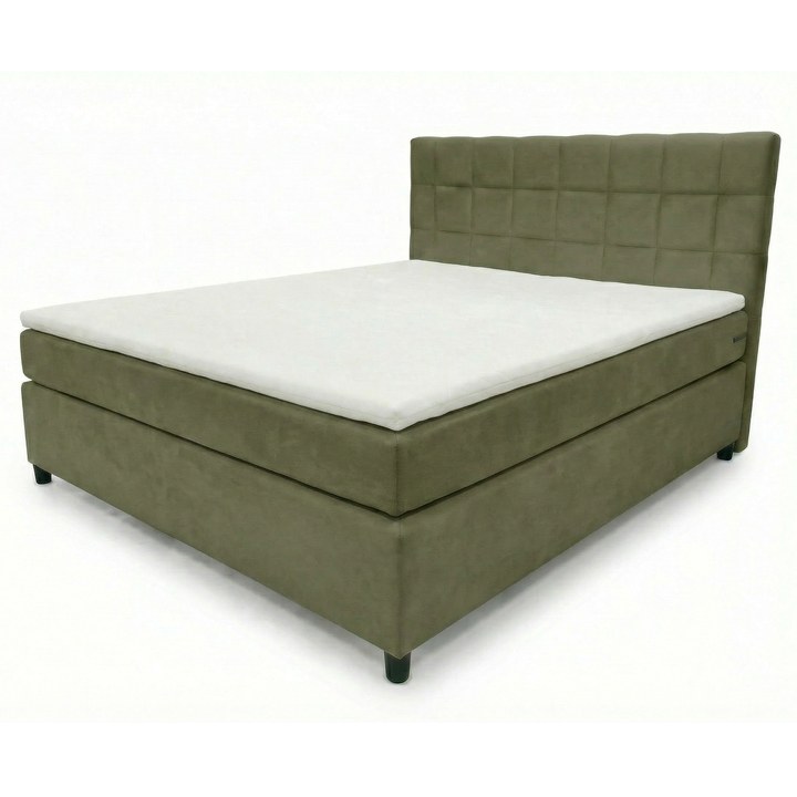 Posteľ s matracom a topperom BIRNA 2 BSB olivová, 120x200 cm 1