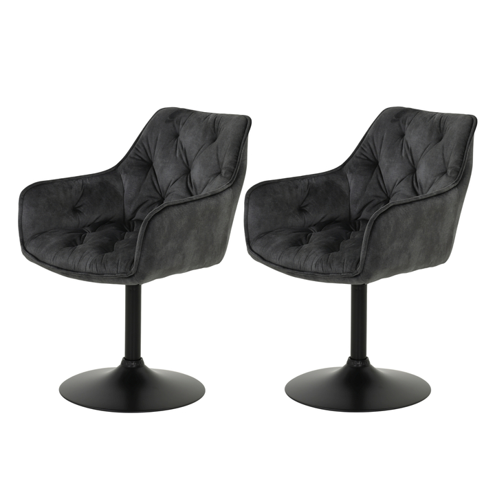 Jedálenská stolička BIRTE S vintage antracitová, sada 2 ks 1