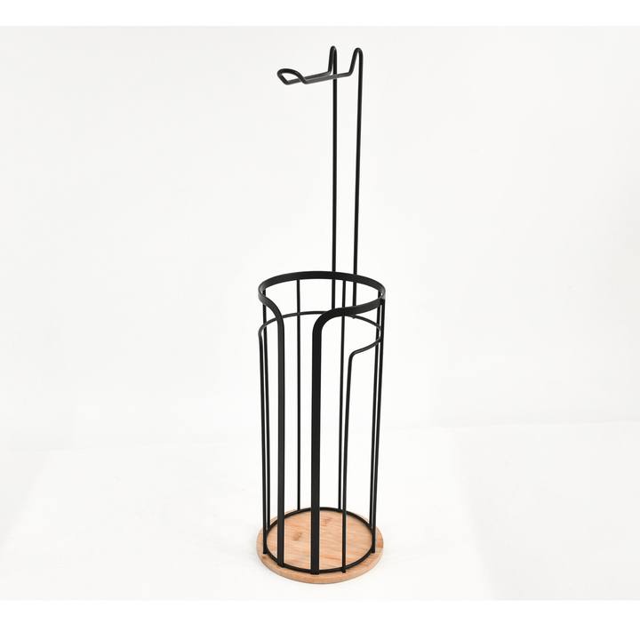 Stojan na toaletný papier BLACK II bambus/oceľ, výška 61 cm 1