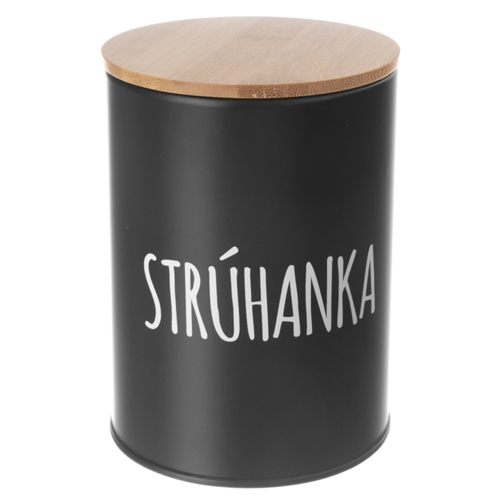 Dóza na strúhanku BLACK čierna/bambus 1