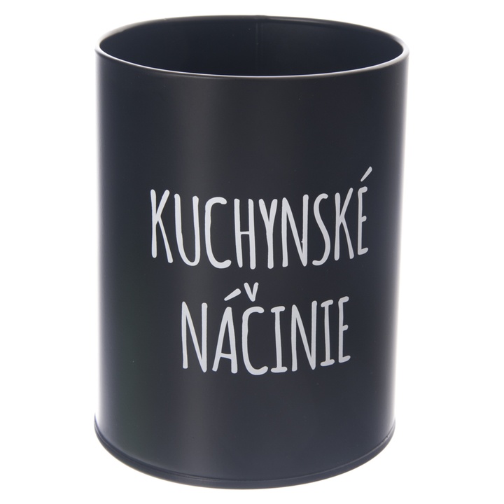 Dóza na kuchynské náčinie BLACK čierna 1
