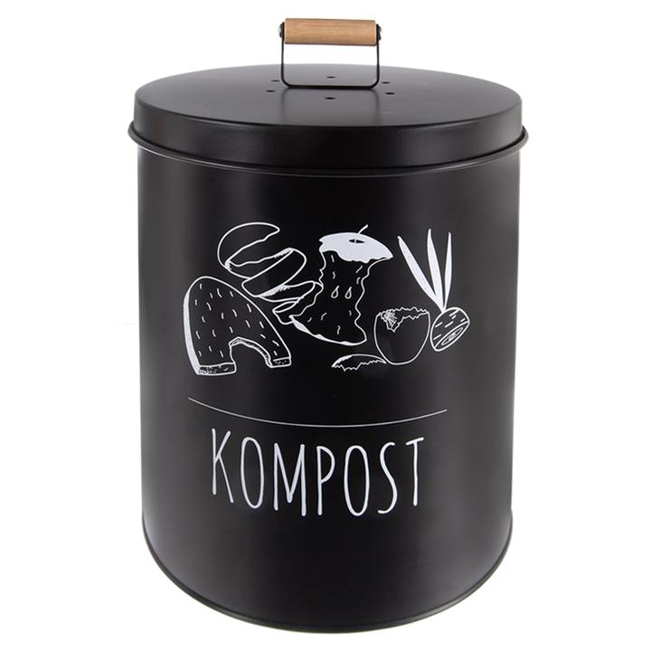 Kompostér BLACK čierna/prírodná 1