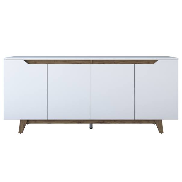 Komoda BLANCO biela/orech 1