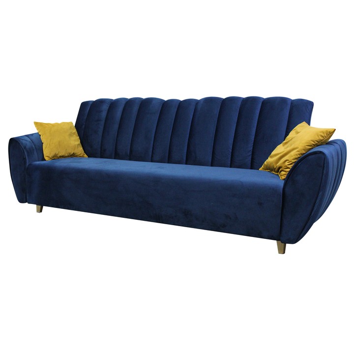 Pohovka BLOOM modrá/žltá 1