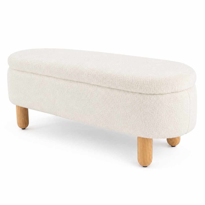 Taburet BOHEMO biela 1