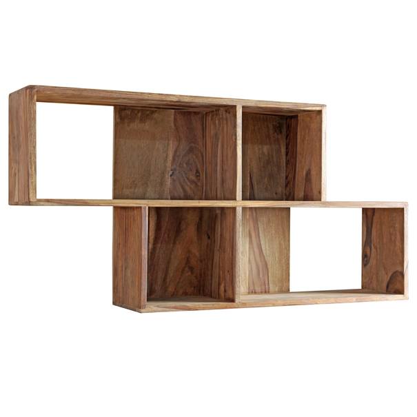 Nástenná polica BOMBAY prírodný palisander, šírka 107 cm 1