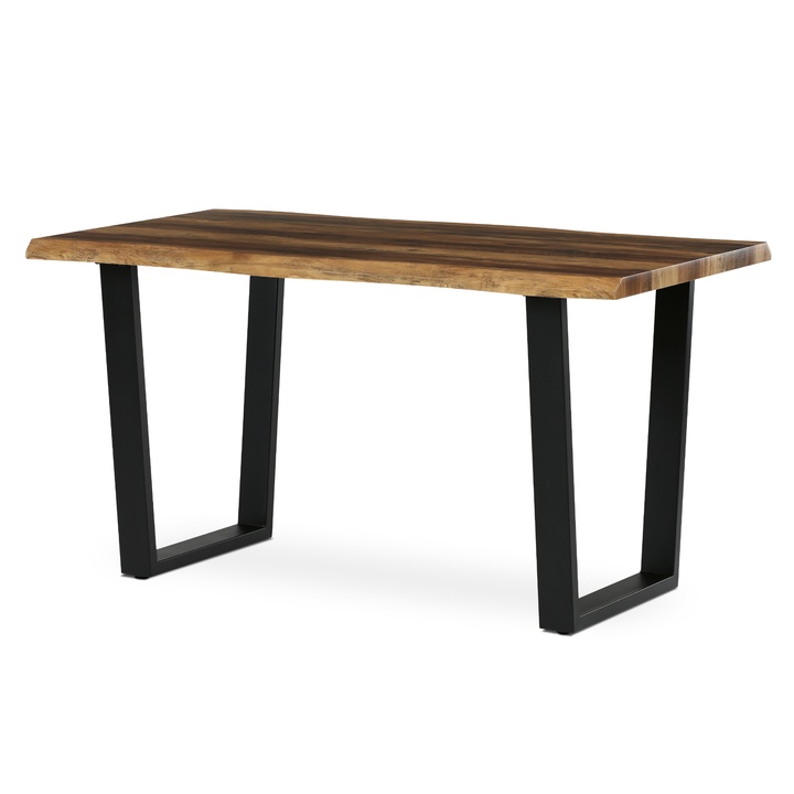 Jedálenský stôl BONITO staré drevo/čierna, šírka 140 cm 1