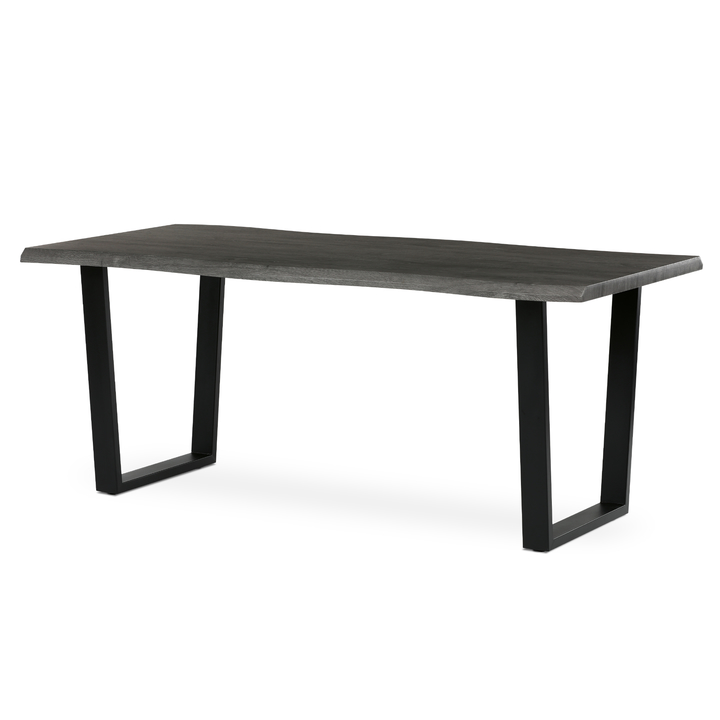 Jedálenský stôl BONITO sivý dub/čierna, šírka 180 cm 1