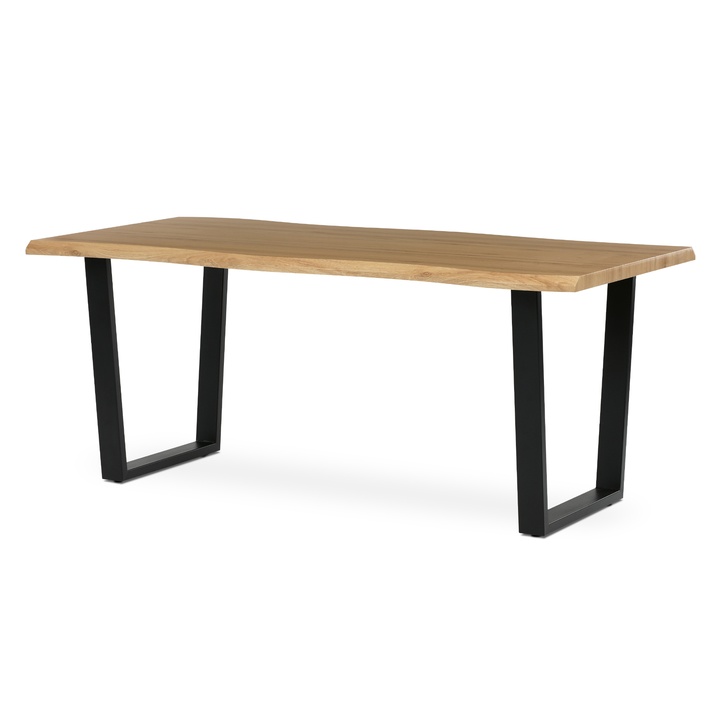 Jedálenský stôl BONITO divoký dub/čierna, šírka 180 cm 1