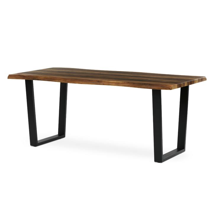 Jedálenský stôl BONITO staré drevo/čierna, šírka 180 cm 1