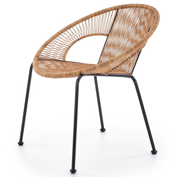 Kreslo BORA hnedá/čierna 1