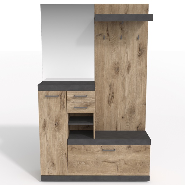 Predsieňová zostava BRISTOL dub viking/matera 1