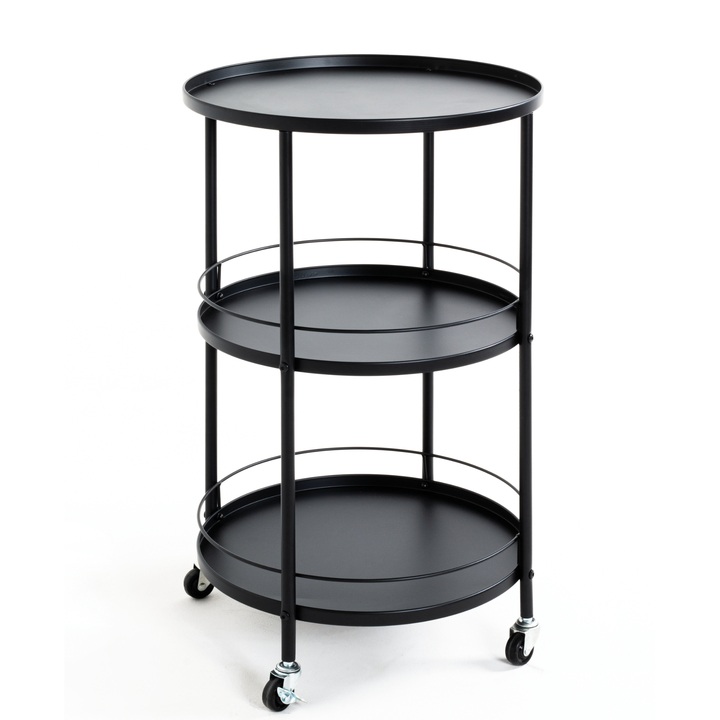 Servírovací vozík BRISTOL čierna 1