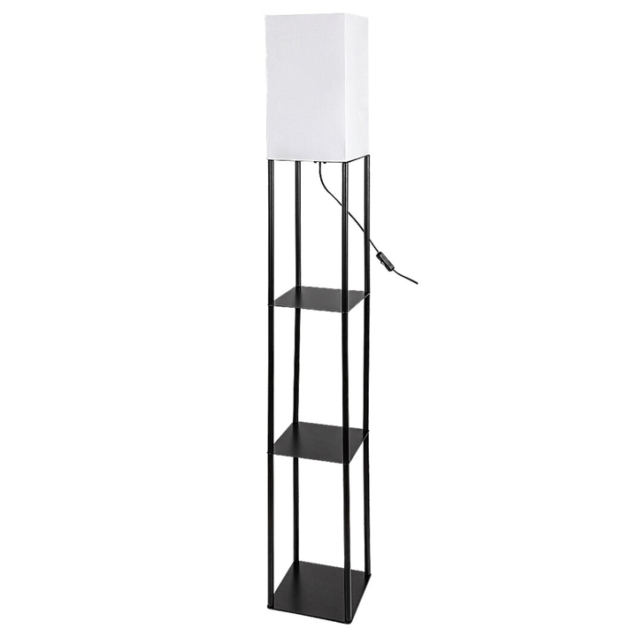 Stojacia lampa BRONN čierna/biela 1